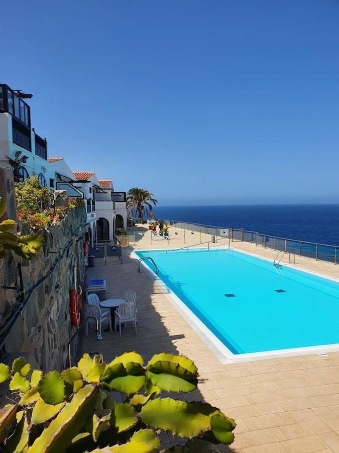 Very Romantic Seaview Apartment Patalavaca Mogan With Warm Pool Eksteriør billede