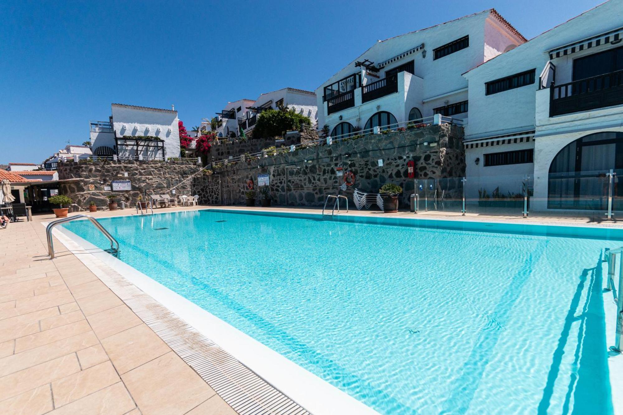 Very Romantic Seaview Apartment Patalavaca Mogan With Warm Pool Eksteriør billede